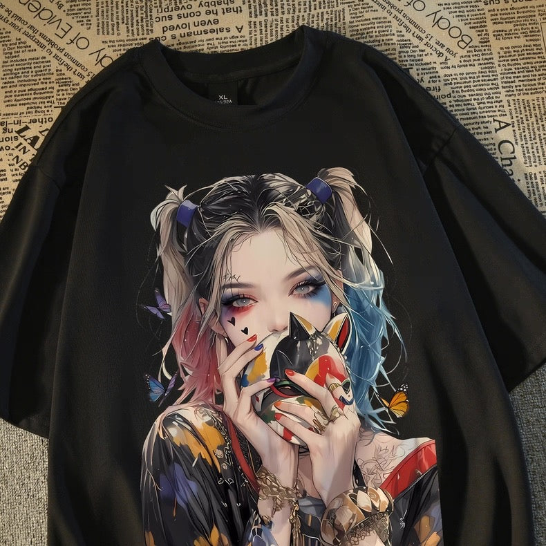Women's Anime Graphic Tee Oversized T-Shirt | Parcel Theory Canada