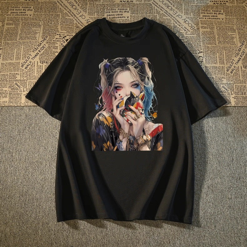 Women's Anime Graphic Tee Oversized T-Shirt | Parcel Theory Canada