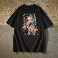 Women's Anime Graphic Tee Oversized T-Shirt | Parcel Theory Canada