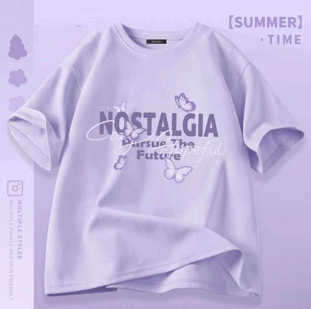 Women's Cute Cat Graphic Tees Canada | Kawaii Cotton Blend T-Shirts