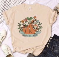 Women's Sloth Graphic Tee - Funny Sloth T-Shirts Canada | Parcel Theory