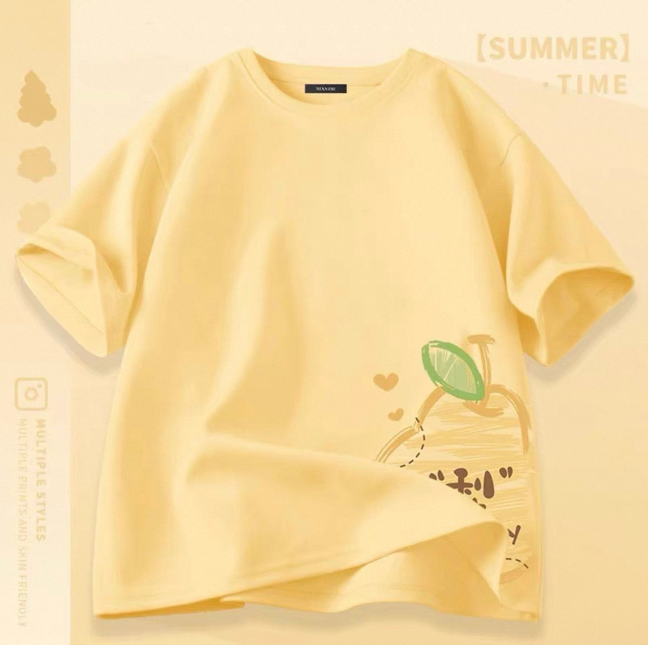 Women's Cute Cat Graphic Tees Canada | Kawaii Cotton Blend T-Shirts