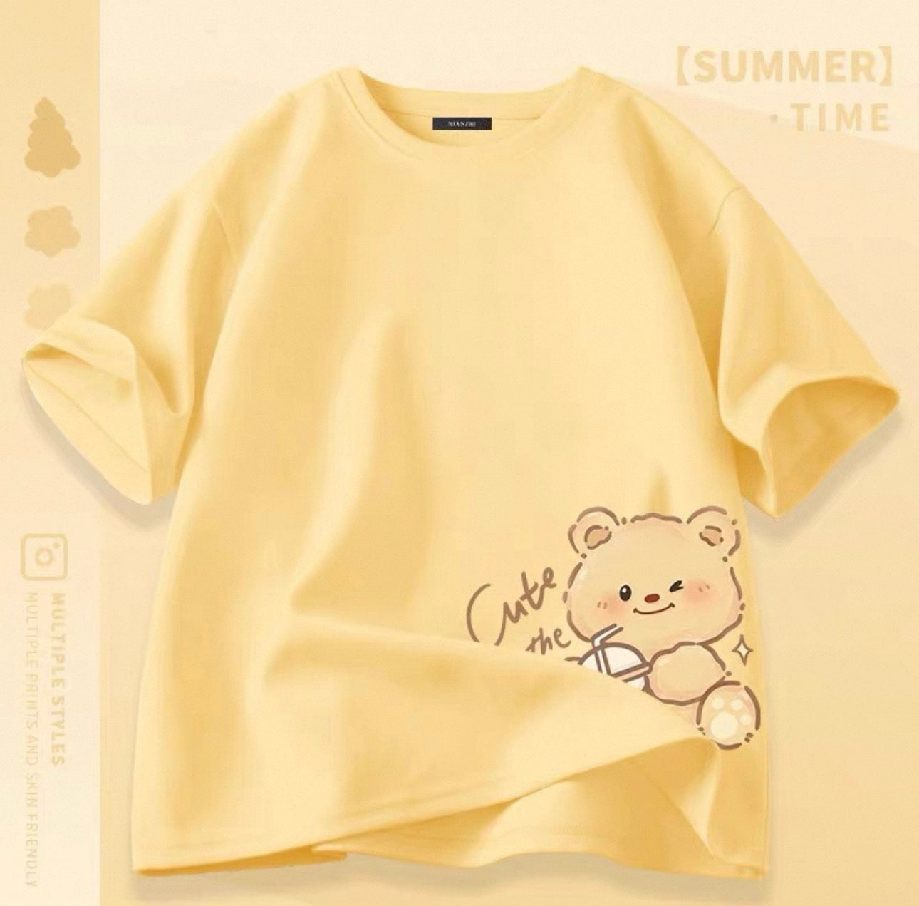 Women's Cute Cat Graphic Tees Canada | Kawaii Cotton Blend T-Shirts