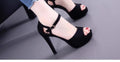 Black Platform Stiletto Heels Canada | 10cm Ultra-High Heels