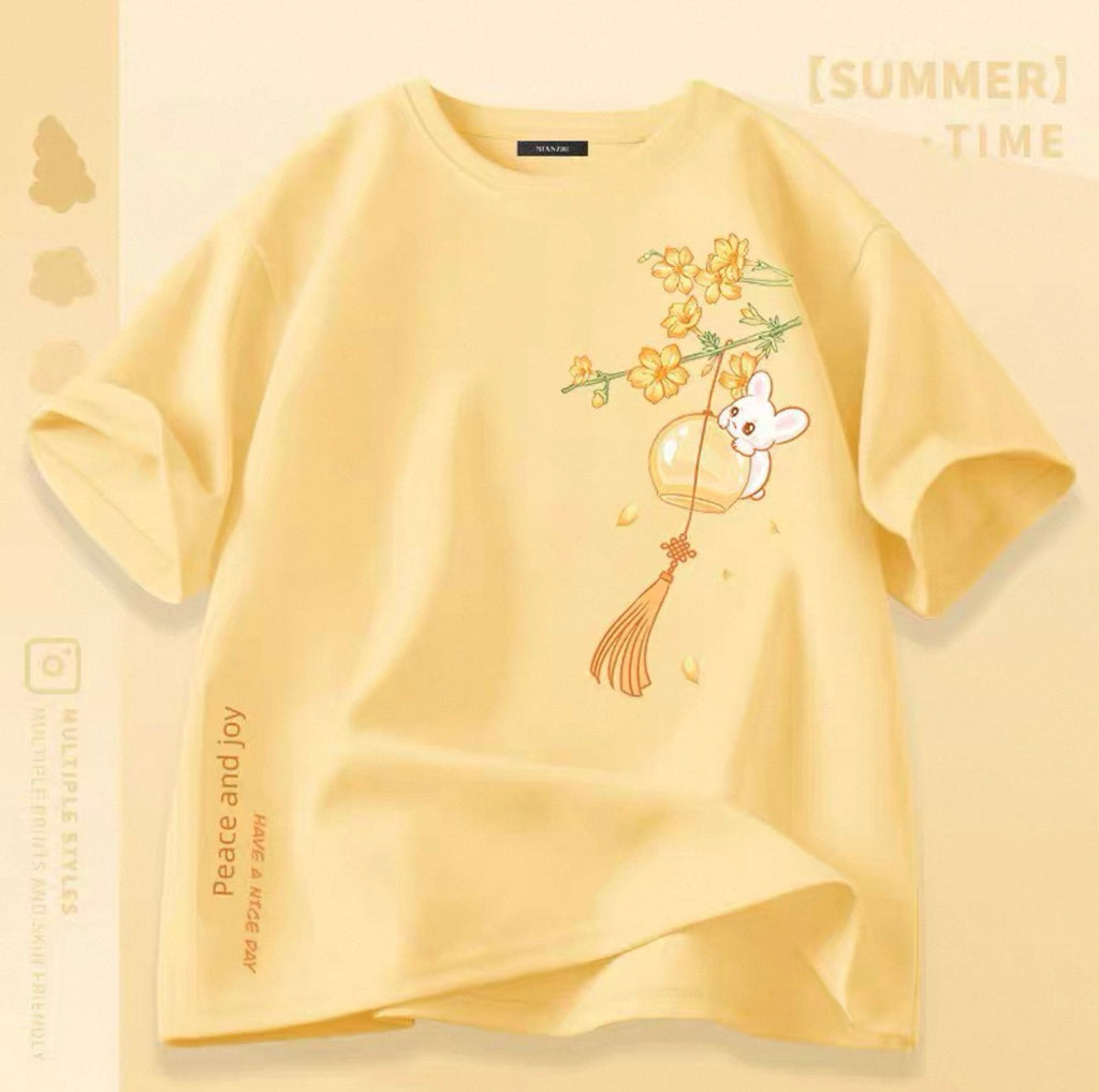 Women's Cute Cat Graphic Tees Canada | Kawaii Cotton Blend T-Shirts