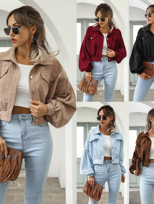 Woman wearing a beige jacket, white top, and light blue jeans with sunglasses in various poses.