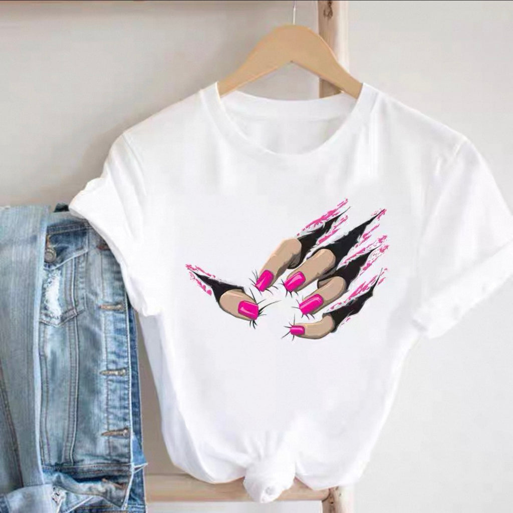Graphic Tees for Women Canada | Lash & Beauty Print T-Shirts