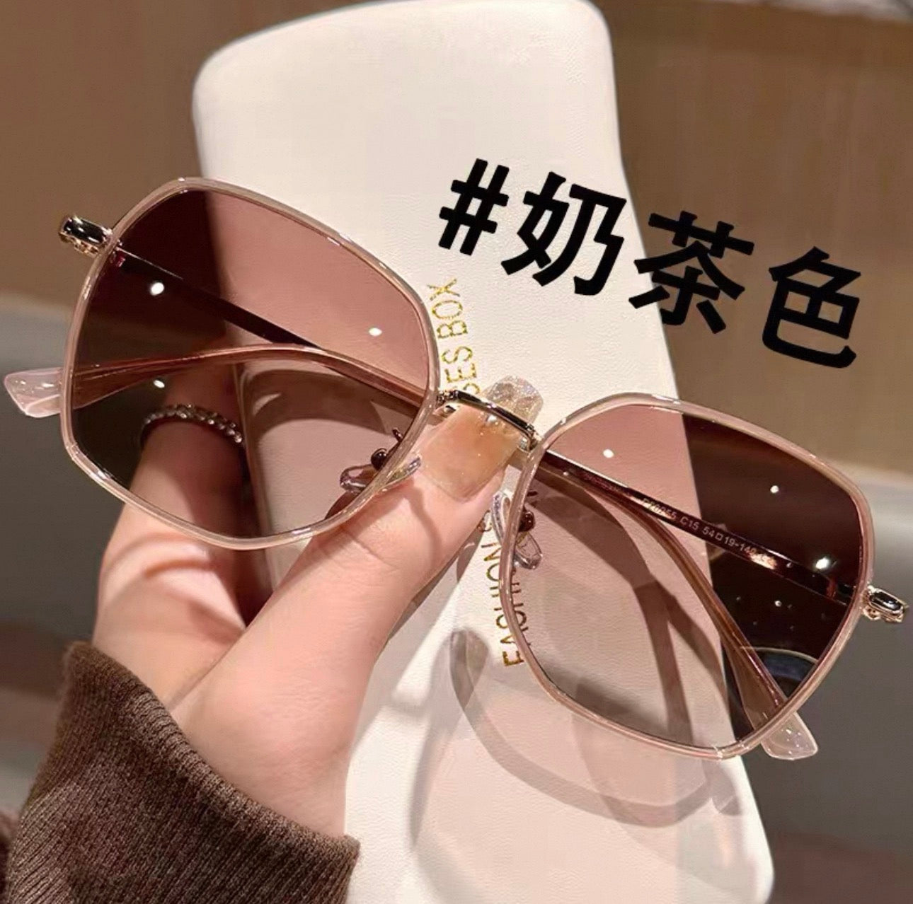 Earth-toned Sunglasses for Women, Polarized Glasses - clay