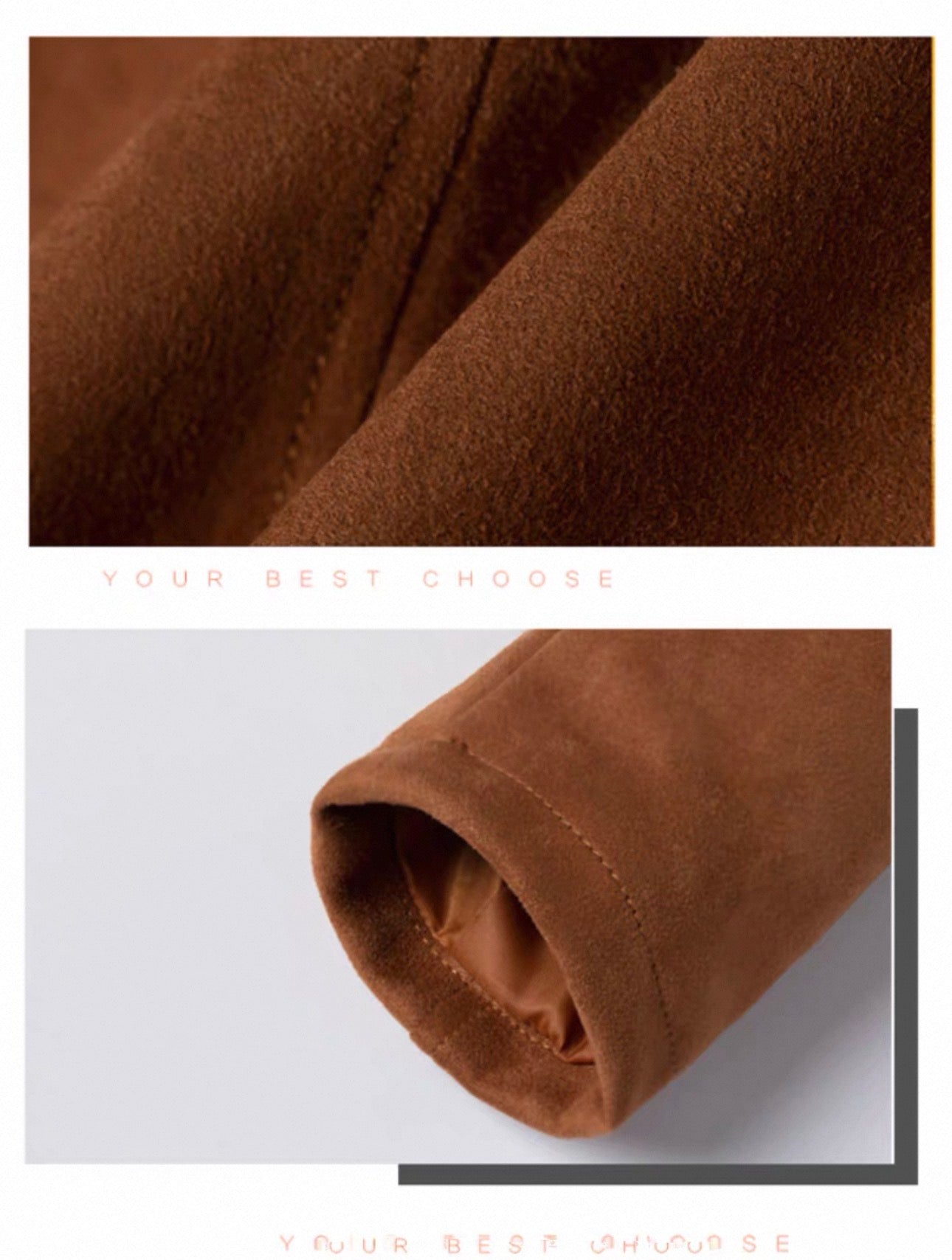 Close-up of brown fabric texture with a plain background