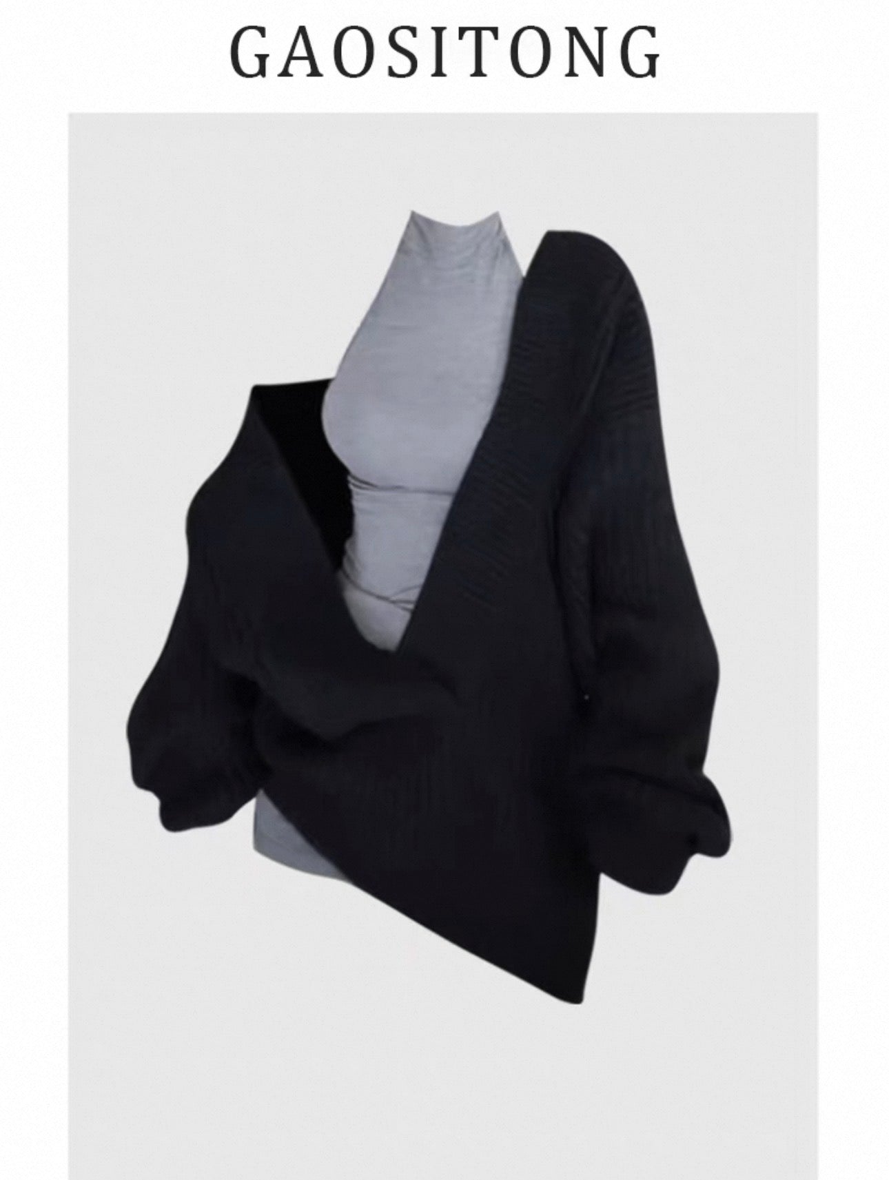 Sweater Women's Sleeveless Slim Fit Bodycon Skirt Set